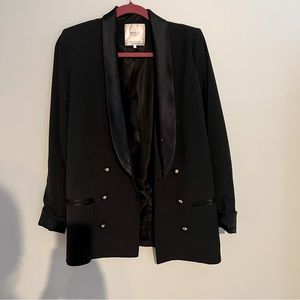 ZARA Navy Blue Oversize Blazer w/Gold Buttons